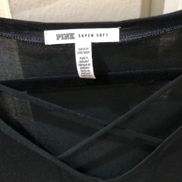 Pink black long sleeve top - Picture 2 of 2